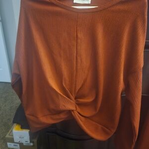 Lovely Melody Rust Twist Shirt & Pants SET